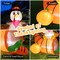 Costway 6 FT Thanksgiving Inflatable Turkey on Cornucopia Harvest Autumn Decor w/Light